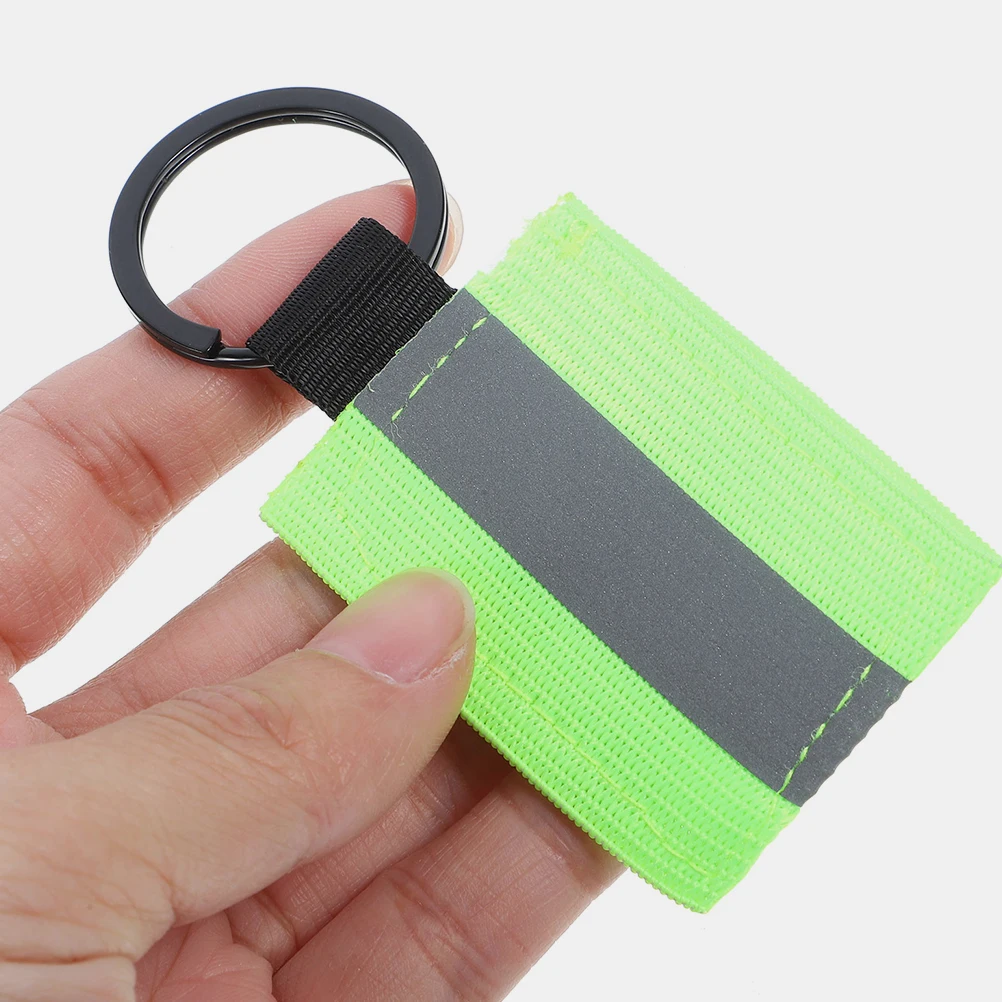 

8Pcs Reflective Keychain Strap Nylon Aluminum Alloy Durable Zipper Pull for Backpack Bag Bicycle Night Safety Gear