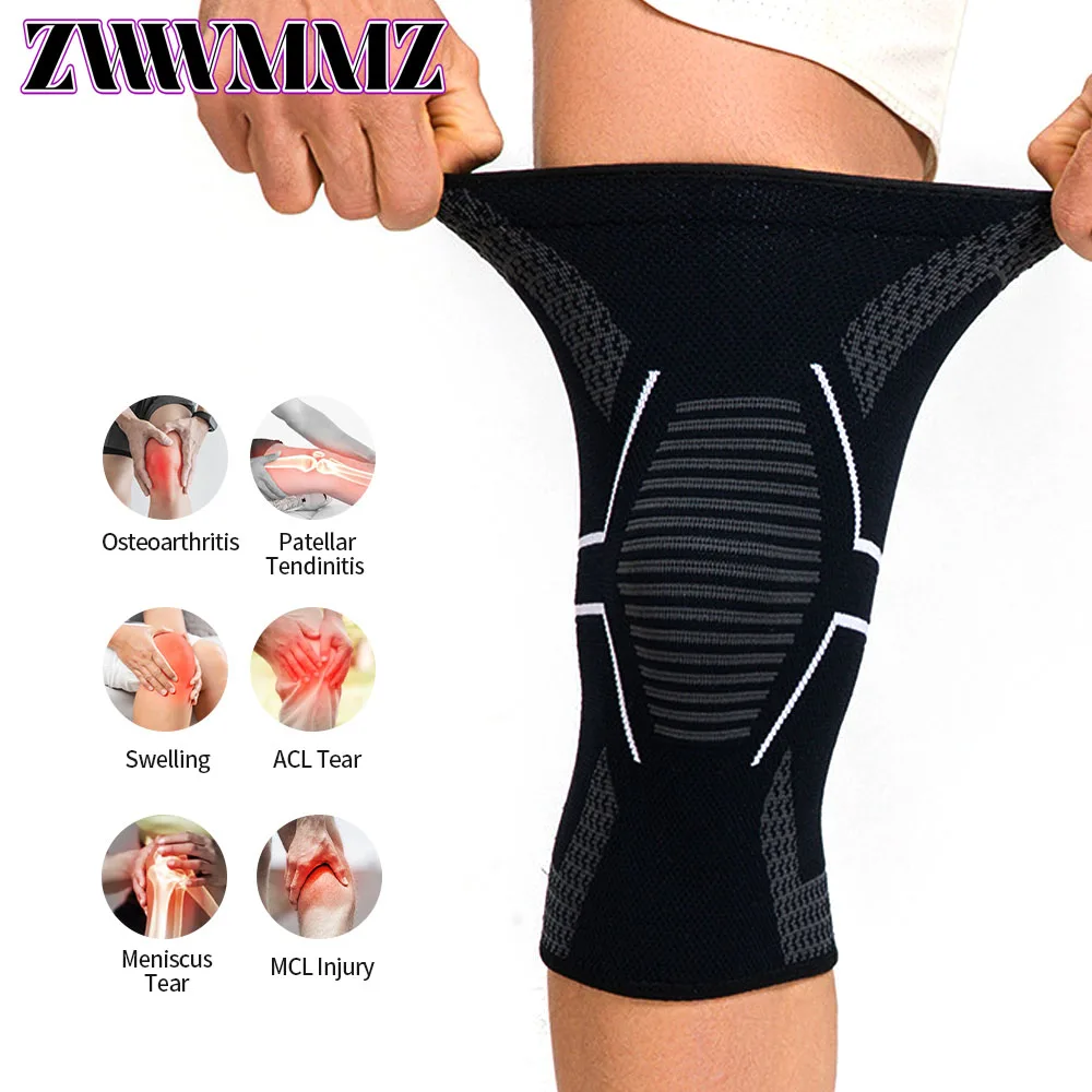1PC Knee Brace Compression Sleeve Support for Arthritis, ACL, Meniscus Tear Pain Relief for Running, Gym, Workout