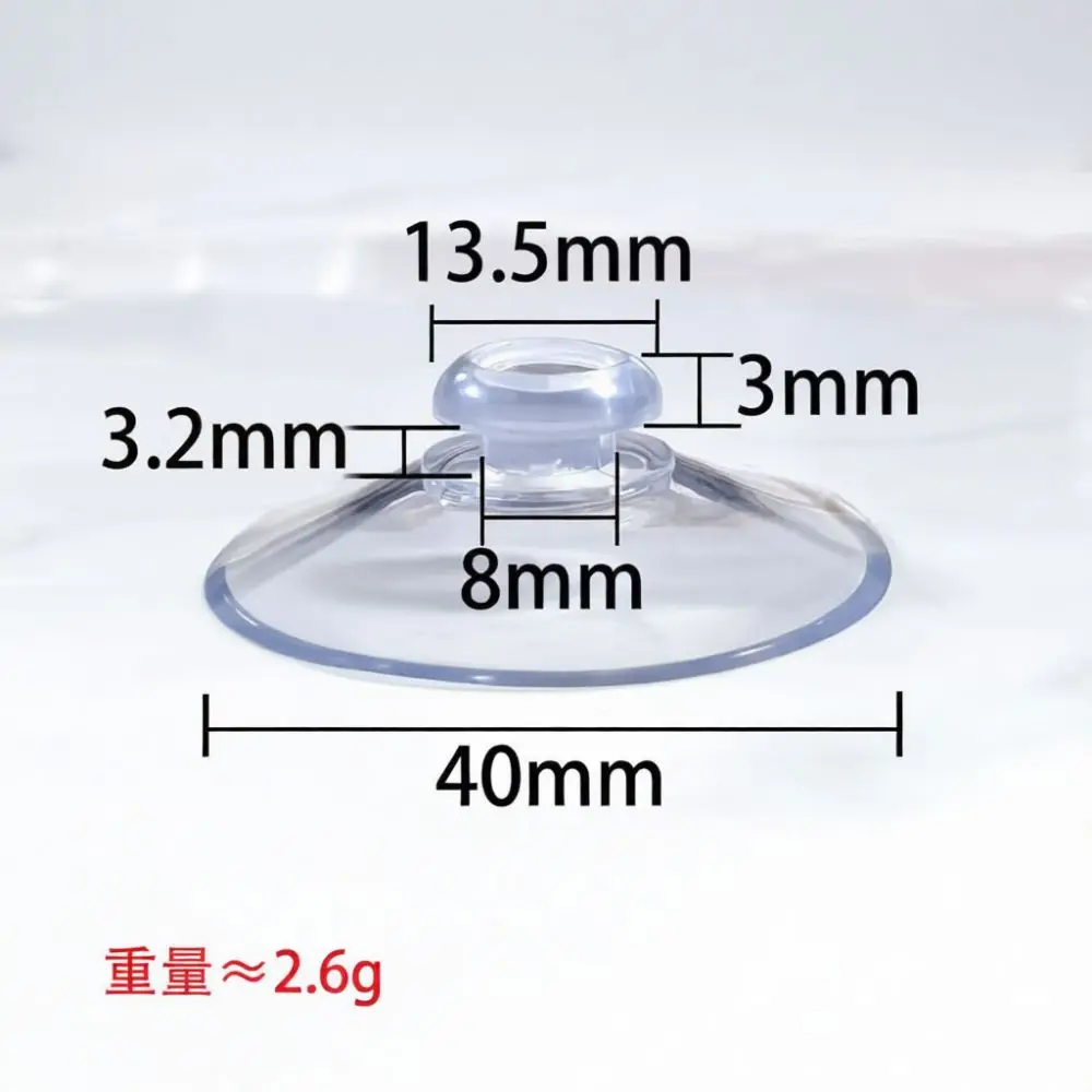 Professional Grade Vacuum Sucker Mushroom Head Style Transparent Plastic Mount For Industrial Fixing Accessory Parts
