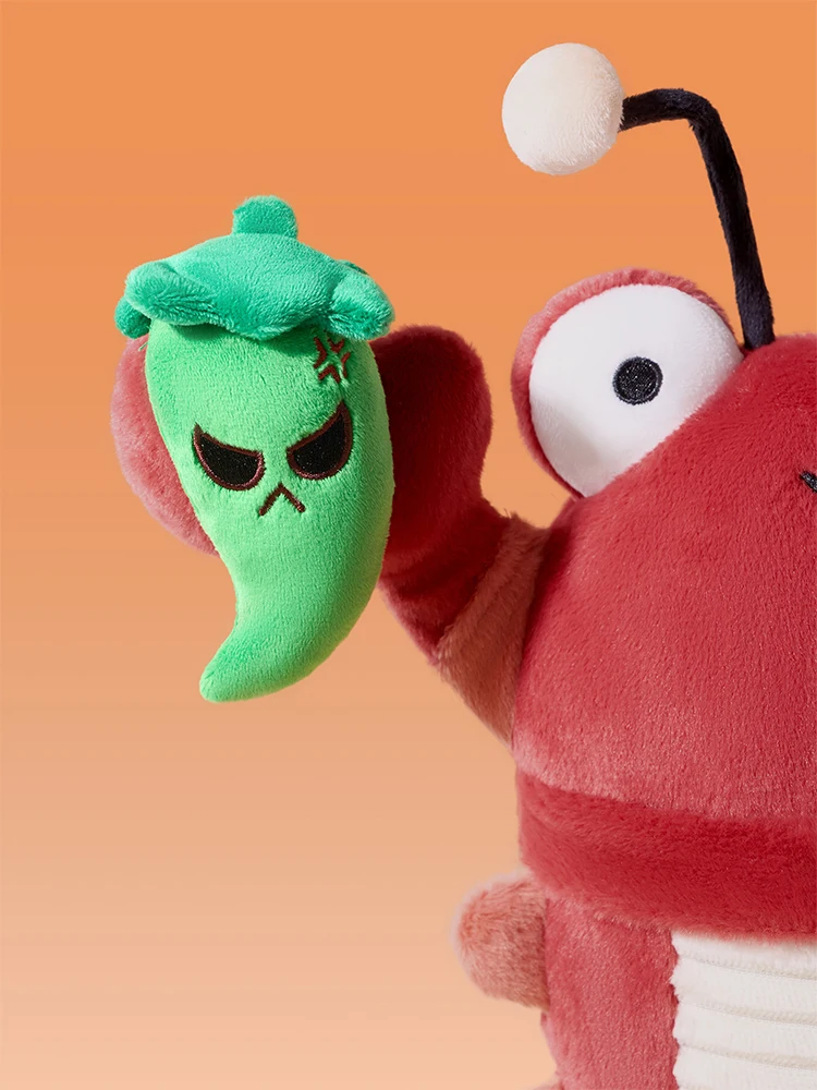 Peluche écrevisses épicées, poupée amusante originale, oreiller de couchage pour fête de vacances, décoration en peluche amusante, jouet tendance, cadeau Surprise doux, nouvelle collection