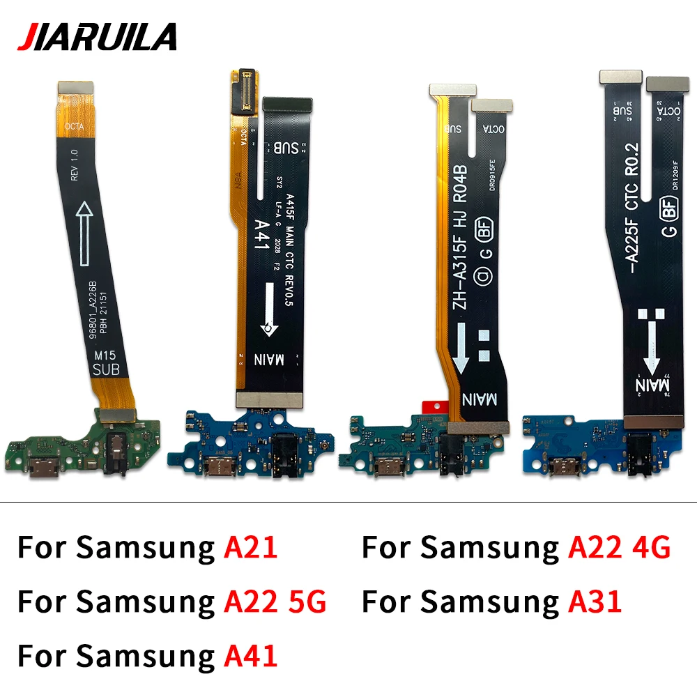 10Pcs/Lot Good quality USB Charging Charger Main Motherboard Flex Cable For Samsung A21 A31 A41 A22 4G A5G Dock Connector Board