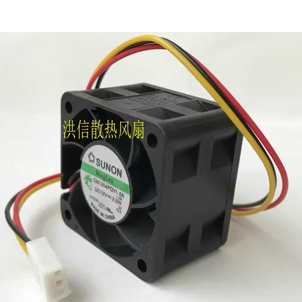 For Sunon GM1204PQV1-8A 12V 2.8W 4CM 4028 3-line 1U 2U server fan 9200rpm 14CFM