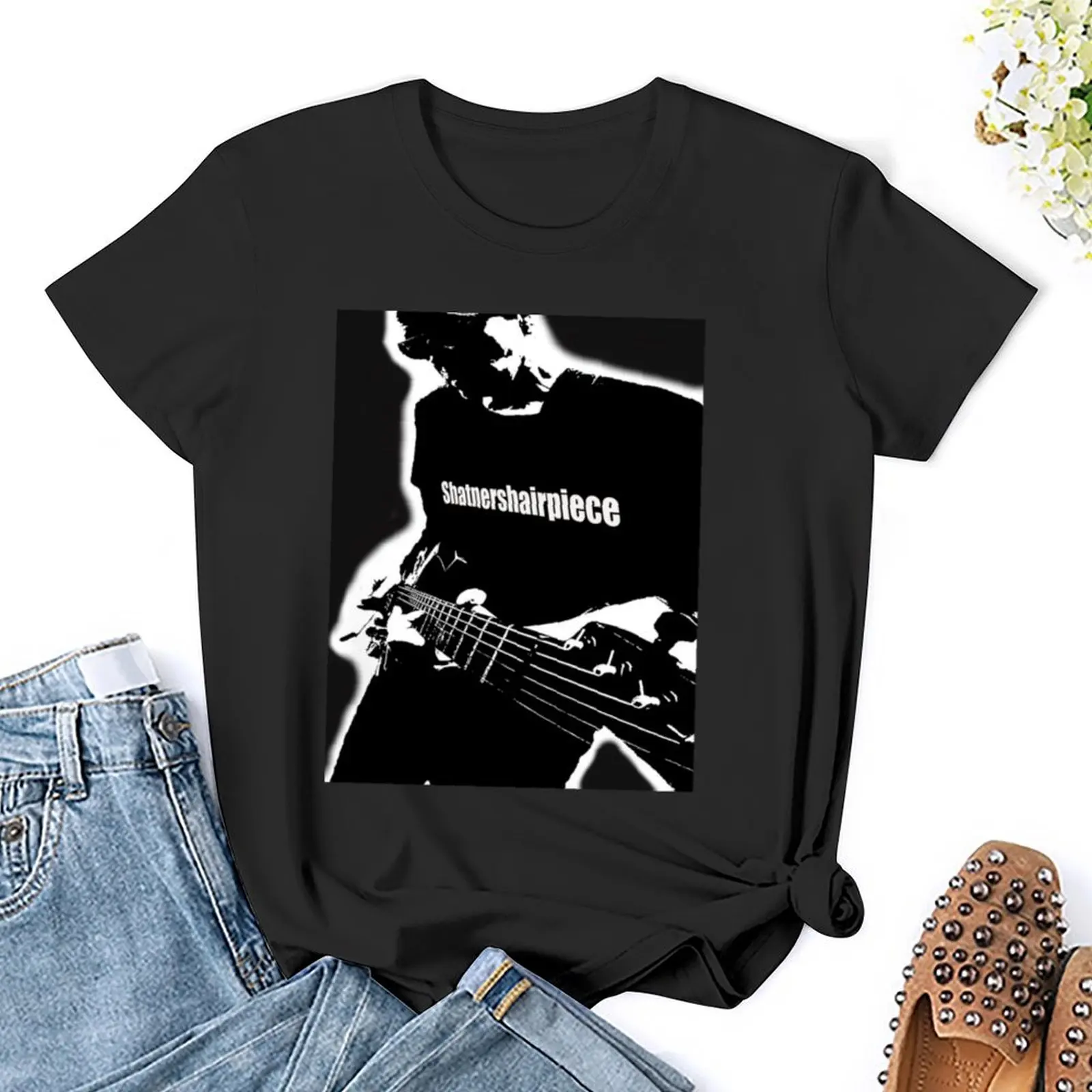 Shatnershairpiece plays hot guitar T-Shirt cute clothes summer clothes luxury designer clothing Women
