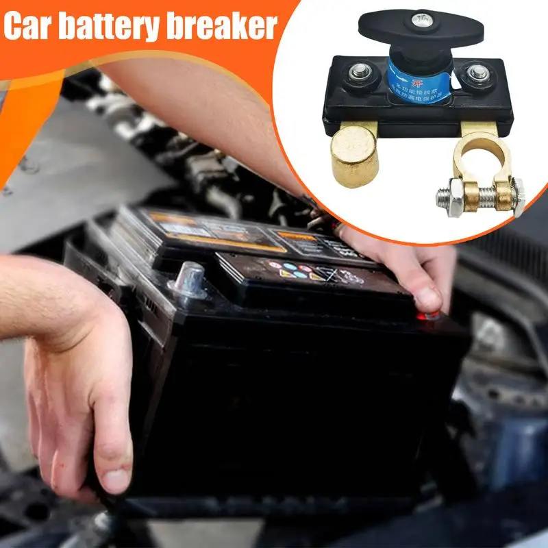 

Battery Disconnect Button Battery Disconnect Isolator 12/24V Waterproof Cut Off Disconnector For Vehicles Truck Accessories