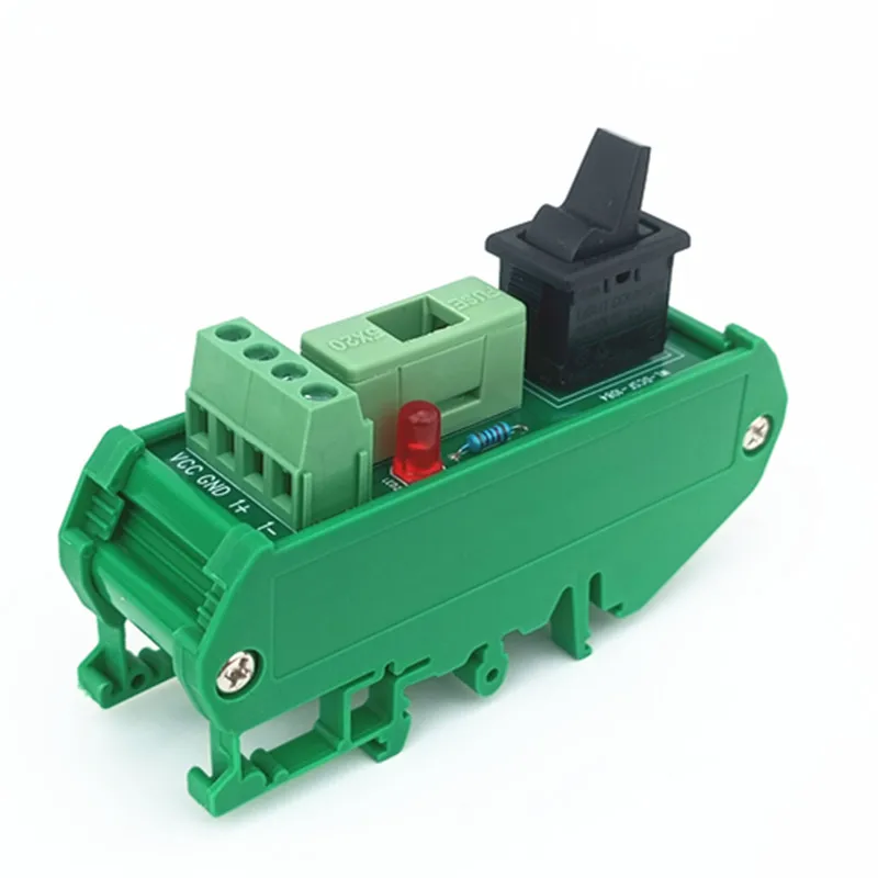 

Ultra-thin DIN Rail Installation Toggle Switch DC Power Distribution Strip Module fFuse Splitter Plate