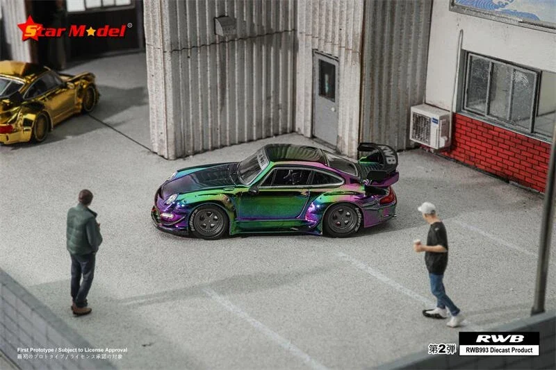 Modello stella 1:64 Rauh-Welt RWB GT modello di auto pressofuso elettrolitico