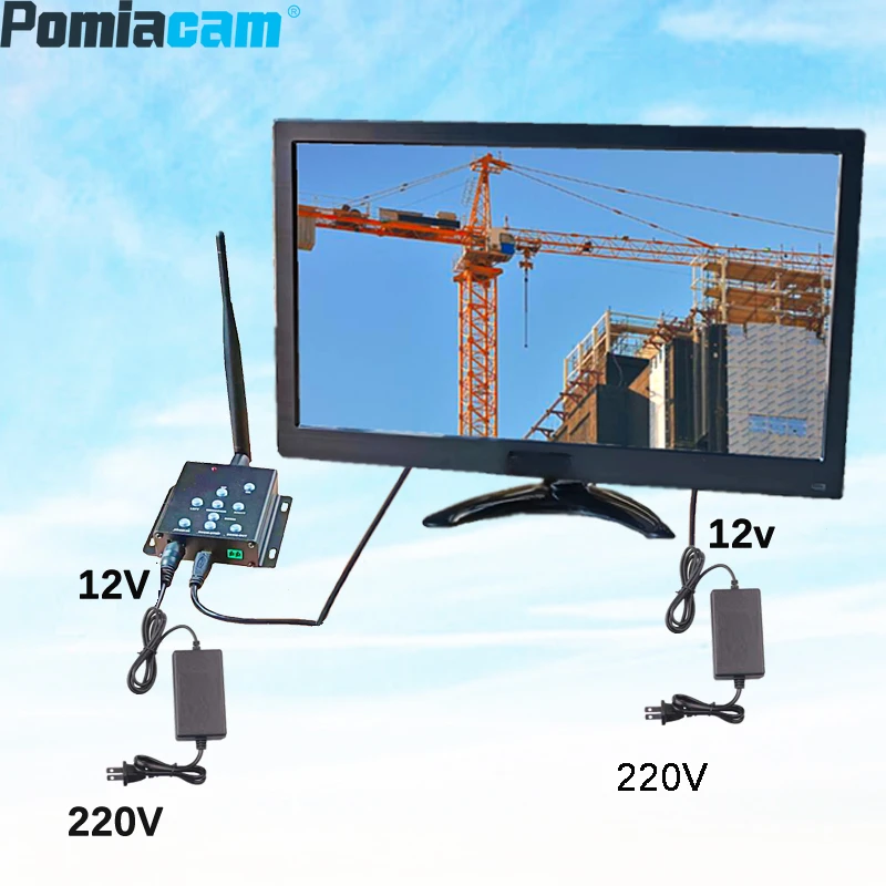 T-2401C Crane Wireless Zoom Monitoring Camera Tower Crane Monitoring Camera Boom Blind Spot Monitoring HD Waterproof NightVision