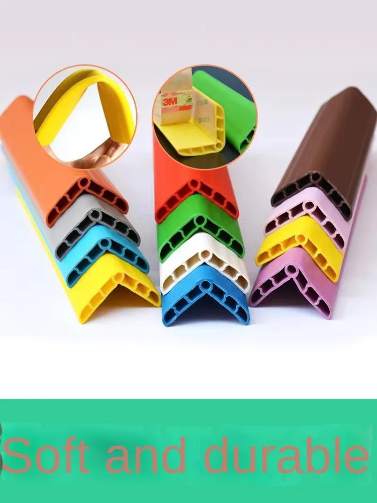 Anti-Collision Protection Strip Angle Thickened Wide Children Stick Pvc Rubber Safety Supplies Wholesale