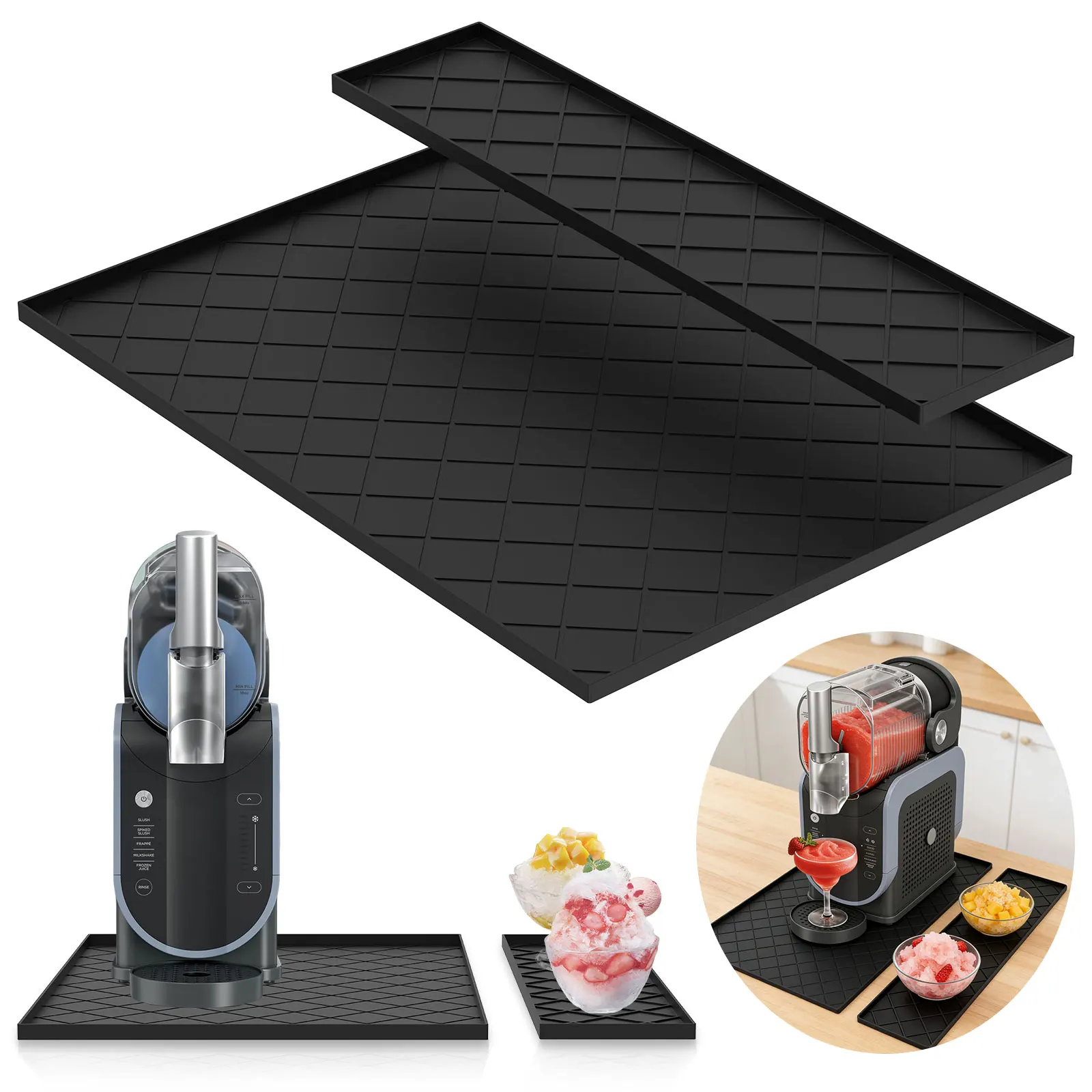 Smoothie Maker Mat For Ninja Slushie Machine FS301 And FS300 Smoothie Maker Mat Mat Quickly Slide Frozen Drink Machine On Table