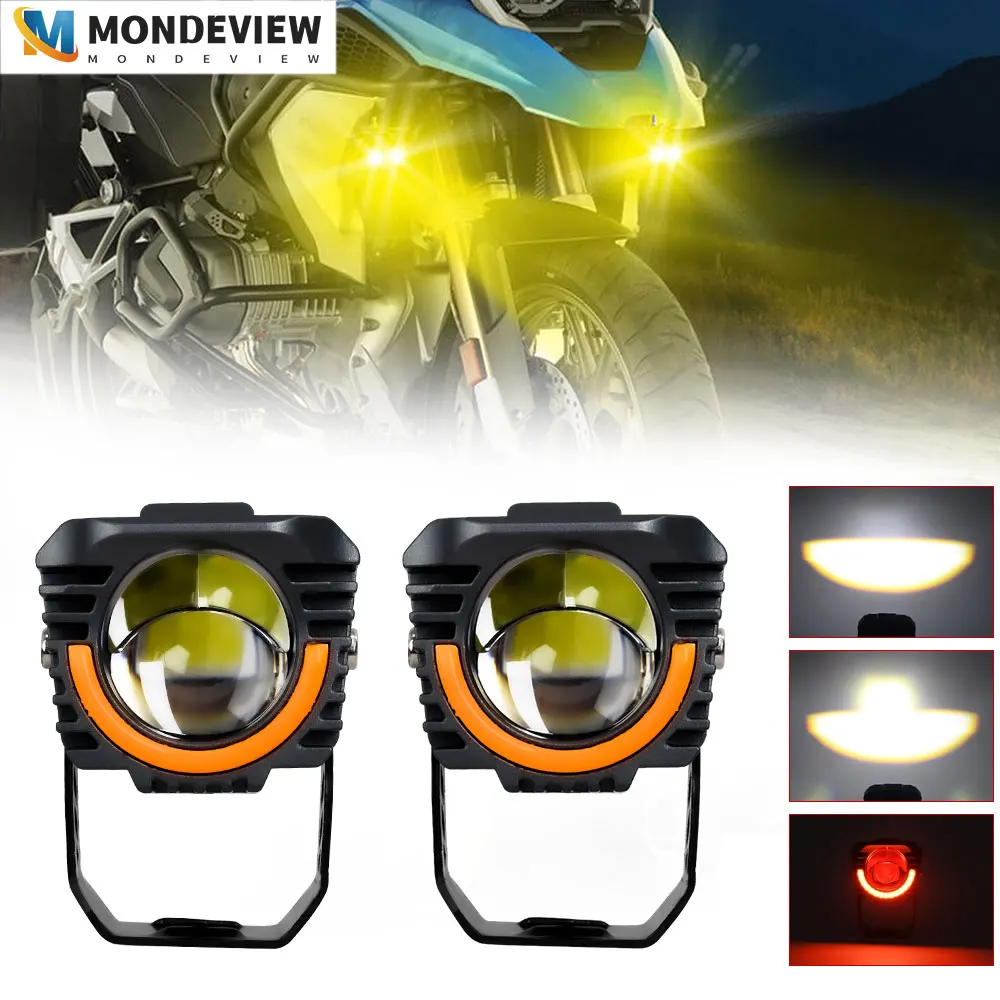 MONDEVIEW S01 motorcycle spotlight 6000K 60W 6000LM daytime running light suitable for ATV truck off-road vehicle SUV UTV