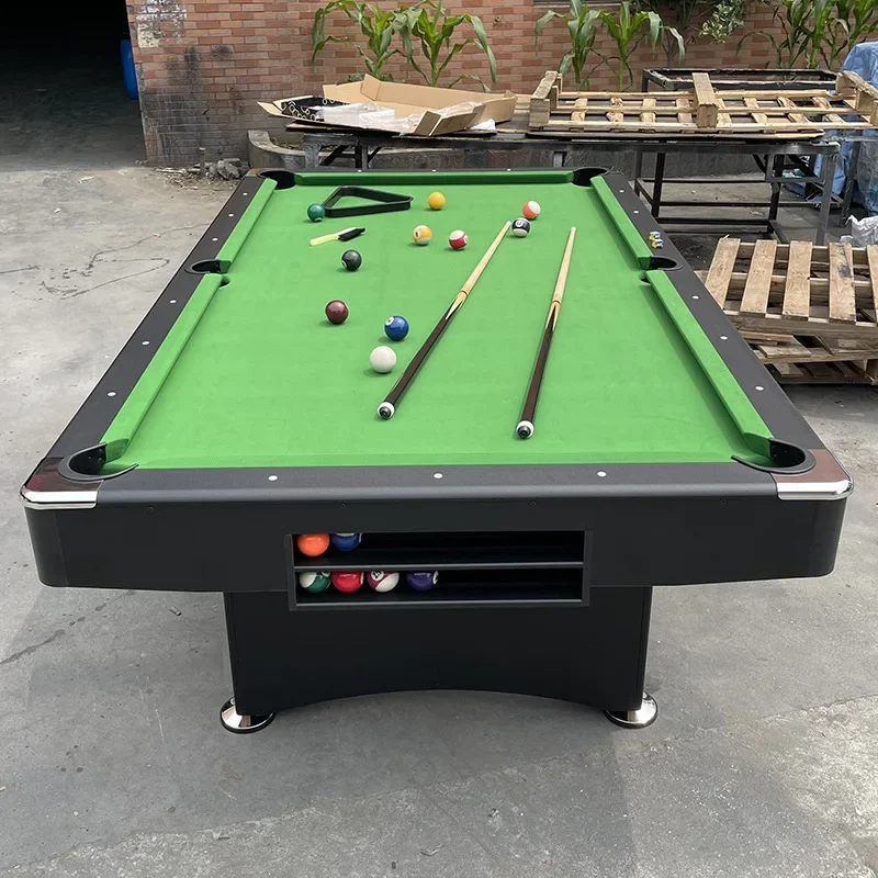 With Ball Return System High Quality Adult Home Indoor 8ft Portable Folding Billiard 2 in 1 Pool Table