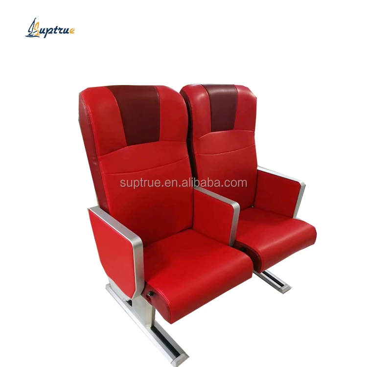 Suptrue Marine Accessories PU Material Double Chair Seats Alloy Ferry Marine Boat Seat for Boat Vessel