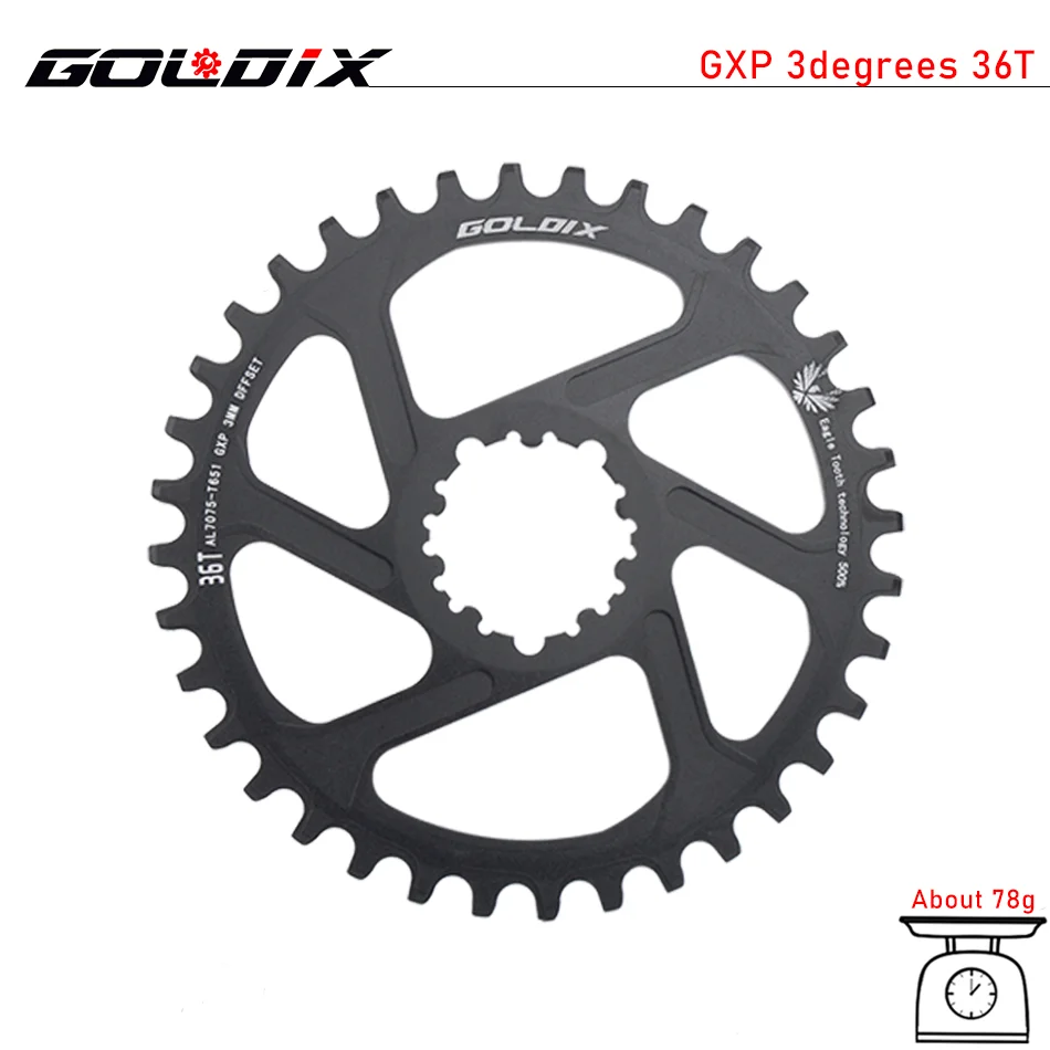 GOLDIX クランクセット 170 ミリメートルチェーンリング 30T 32T 34T