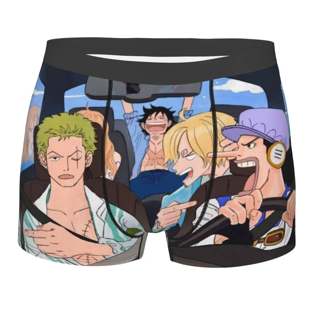 

Luffy Zoro Tony Chopper Anime Boxers Humorous Underwear Boxer Shorts Gag Gift For Men