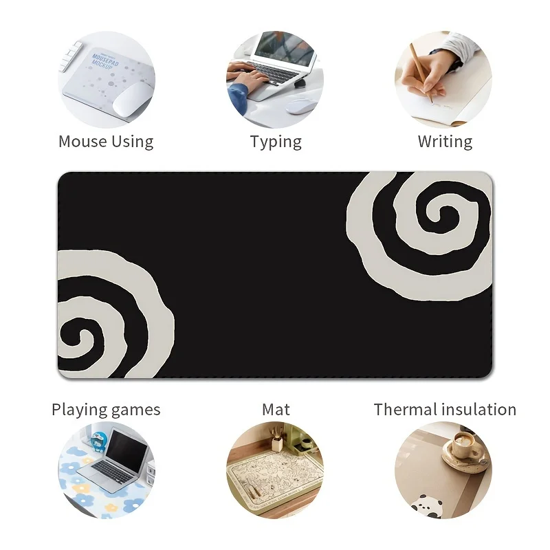 CIFBUY Extra Large Gaming Mouse Pad, Heat Insulation Durable Stitched Desk Mat, Simple Pattern for Office PC Laptop Accessories