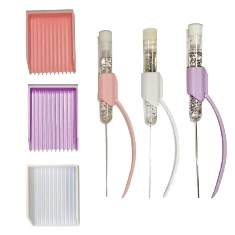 Creative PP 2.6mm Diamond Painting Tweezers Stainless Steel Handmade Beading Tweezers Set DIY Handmade Beads Toy Gift
