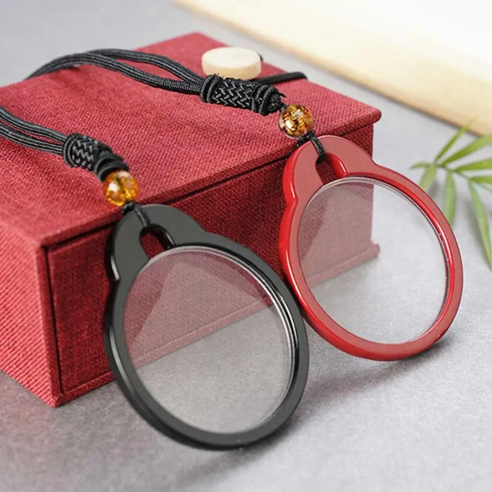 Creative Magnifying Magnifier Glass Necklace Practical Reading Helper Decoration Pendant Holiday Mother\'s Day Grandma Gift