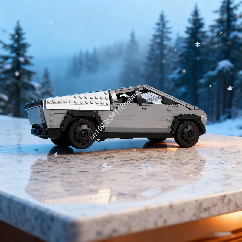 

957 шт. MOC Tesla Cybertruck Launch Miniland 1 Модель Teamed Строительные блоки игрушки Сборка Рождественский подарок Идея Кирпич Дети День рождения