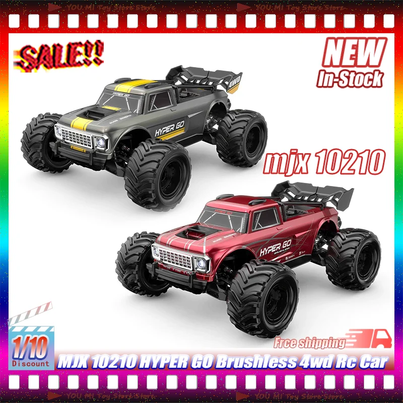 

1:10 New In Stock Hyper Go Mjx 10210 Brushless 4wd Rc Car Electric High Speed Off Road Monster Truck Hobby Model For Adult Gifts