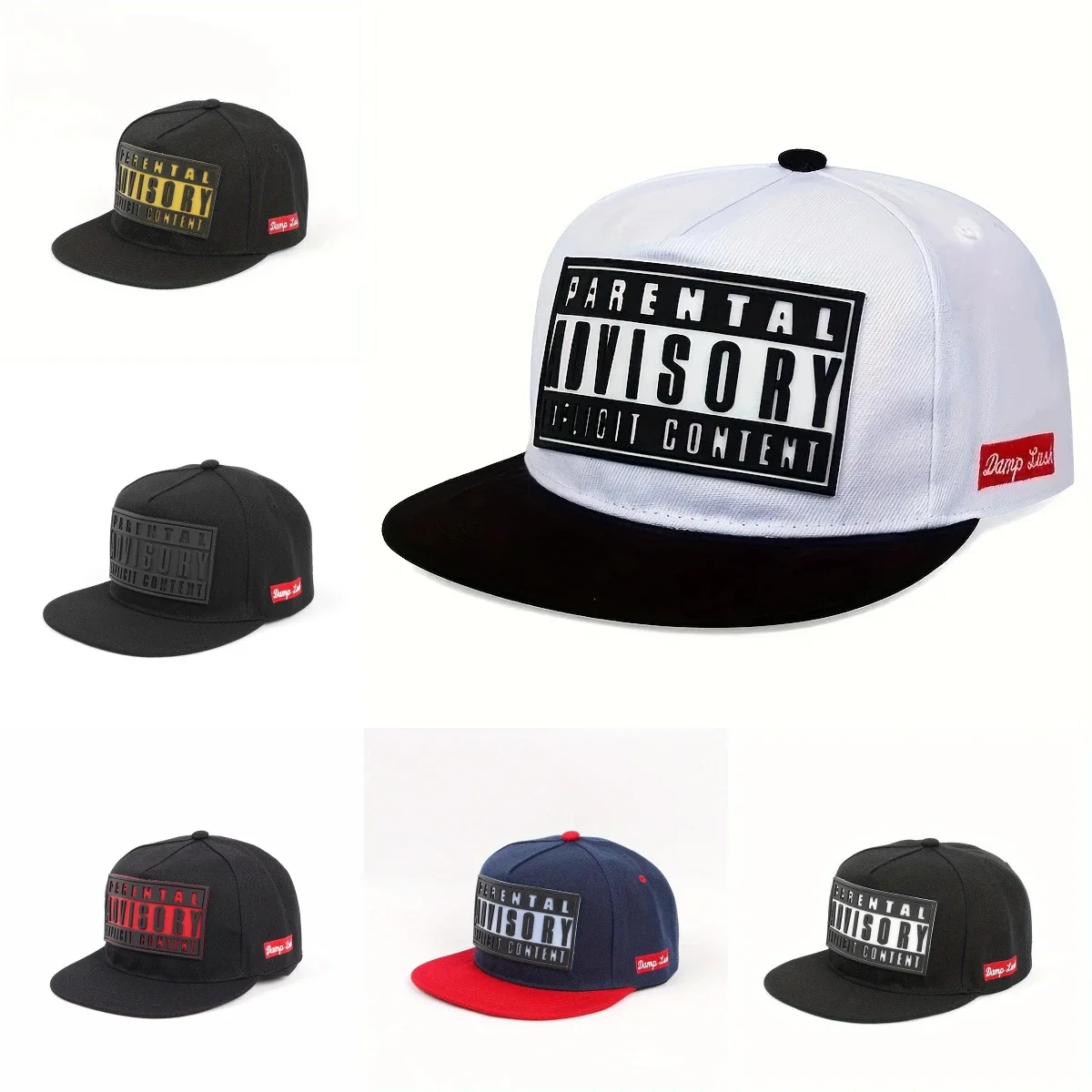 

Customizable Alphabet Print Dad Hat Adjustable Flat Brim Snapback Cap Unisex Streetwear Hip Hop Fashion
