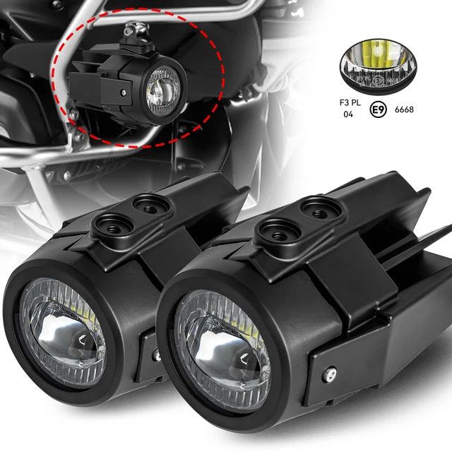 Uniwersalny zespół świateł pomocniczych do BMW R1200GS F800GS F700GS F650 K1600 40W 6000K Motocyklowe światła przeciwmgielne Światła pomocnicze