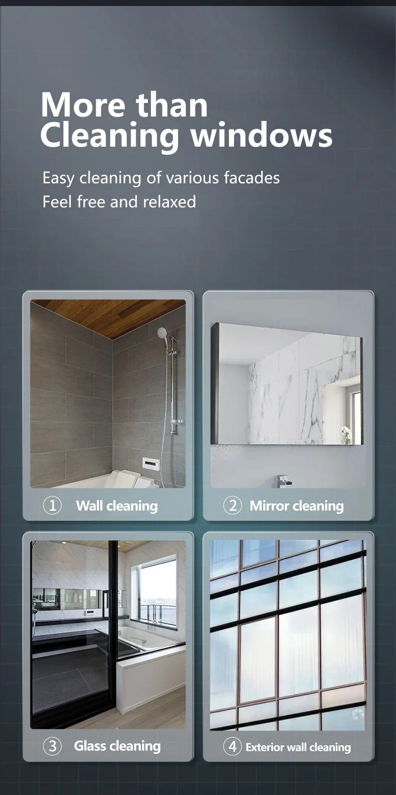 2022 best selling voice broadcast function automatic app control window cleaner robot