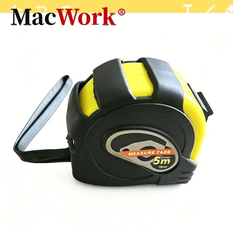 5M Metric Imperial Dual System Anti Fall Wear-resistant Carbon Steel Tape Measures are Suitable for Engineers Architects to Use