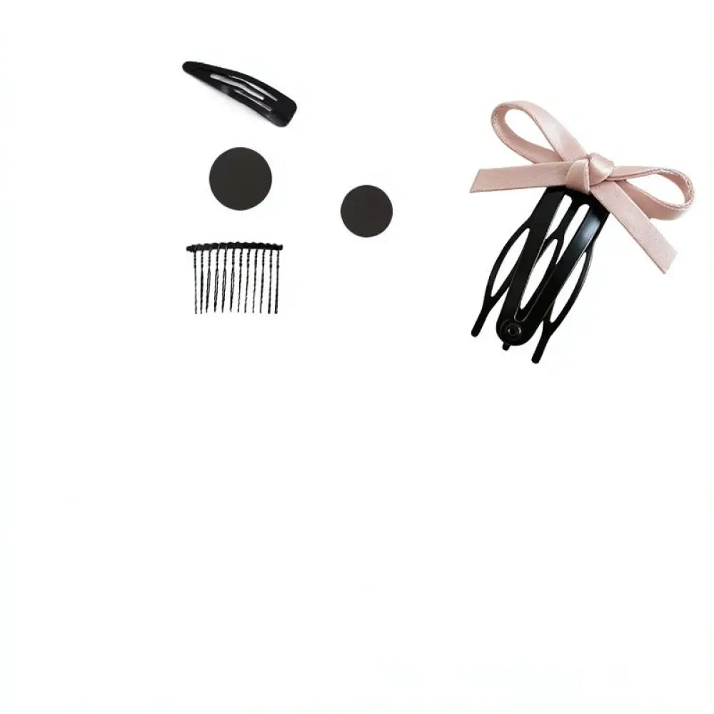 Sweet Korean Bowknot Hairclip Minimalist Side Bangs Barrette Invisible Seamless Fixing Tool Hair Accessory Lady