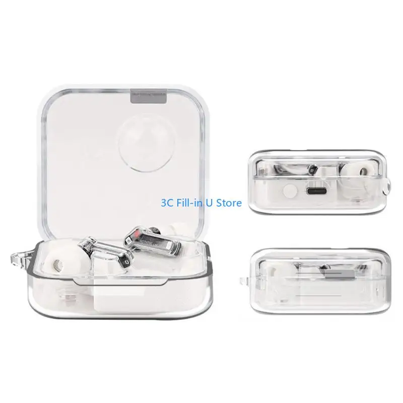 G8TA Anti-fall Charging Warehouse Soft Box Storage for Shell for Nothing Ear Transparent Washable Earphone for Case Wir