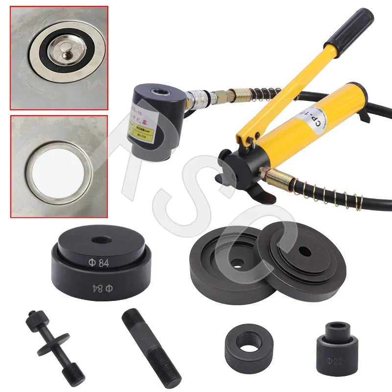 Perfuração e Alongamento Morrer Hidráulica Sink Swaging Kit Comercial e Doméstica 65 mm 110 mm