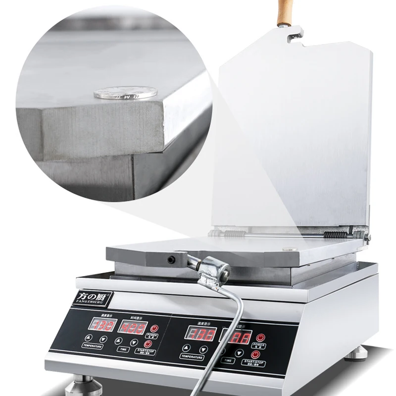 FC-SF11 Fossil Pancake Machine Commercial Octopus oracle Bone Pattern Scallop Machine 2400W Seafood Pancake Machine