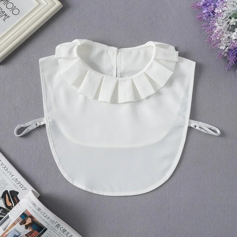 Корейский стиль, искусственный воротник, винтажный съемный воротник рубашки для женщин, блузка, свитер, накладной воротник, топ с лацканами, галстуки