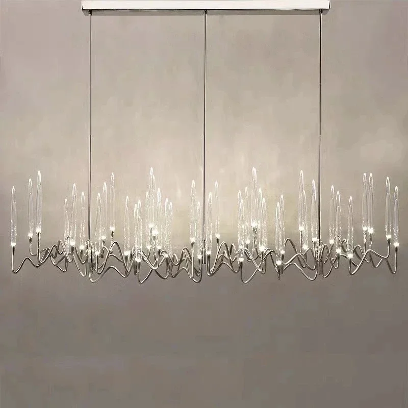 Imagem -03 - Modern Led Crystal Chandelier Pendant Light para Sala e Quarto Candle Fixtures