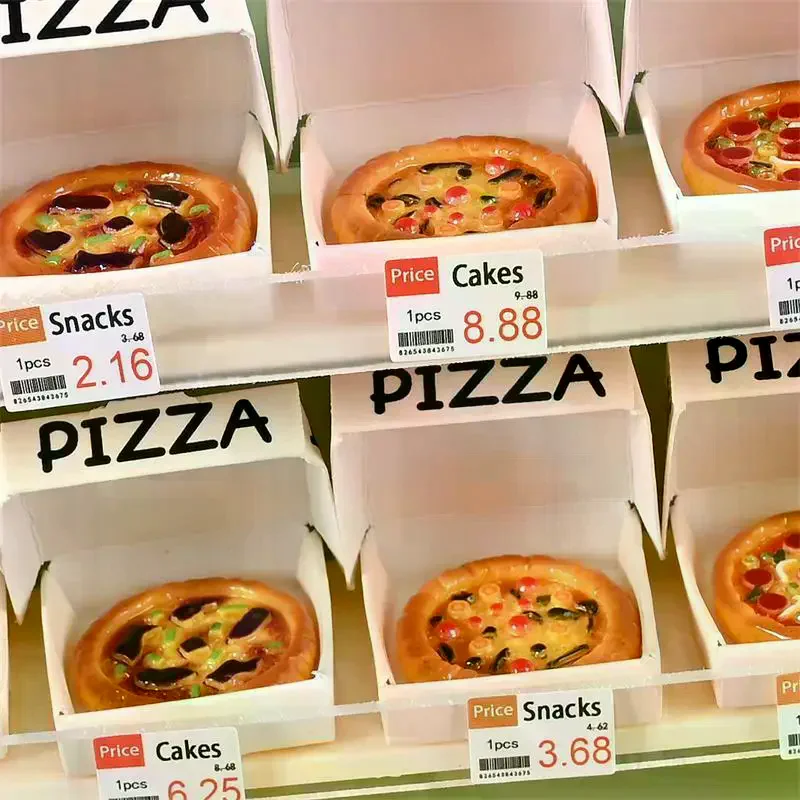 10 PCS Puppenhaus Miniatur Simulierte Pizza Modell Küche Lebensmittel Zubehör Für Puppe Haus Dekor Kinder Pretend Spielen Spielzeug Geschenk