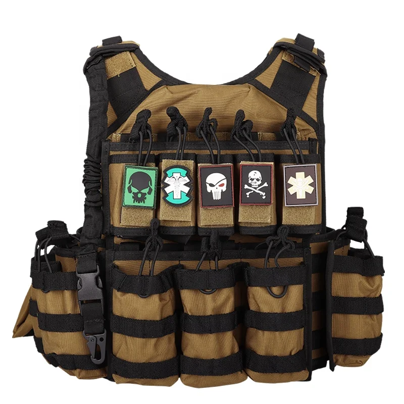 Imagem -04 - Leve Modular Tactical Plate Carrier Vest Nylon Molle Gear Chaleco Tactico Tático