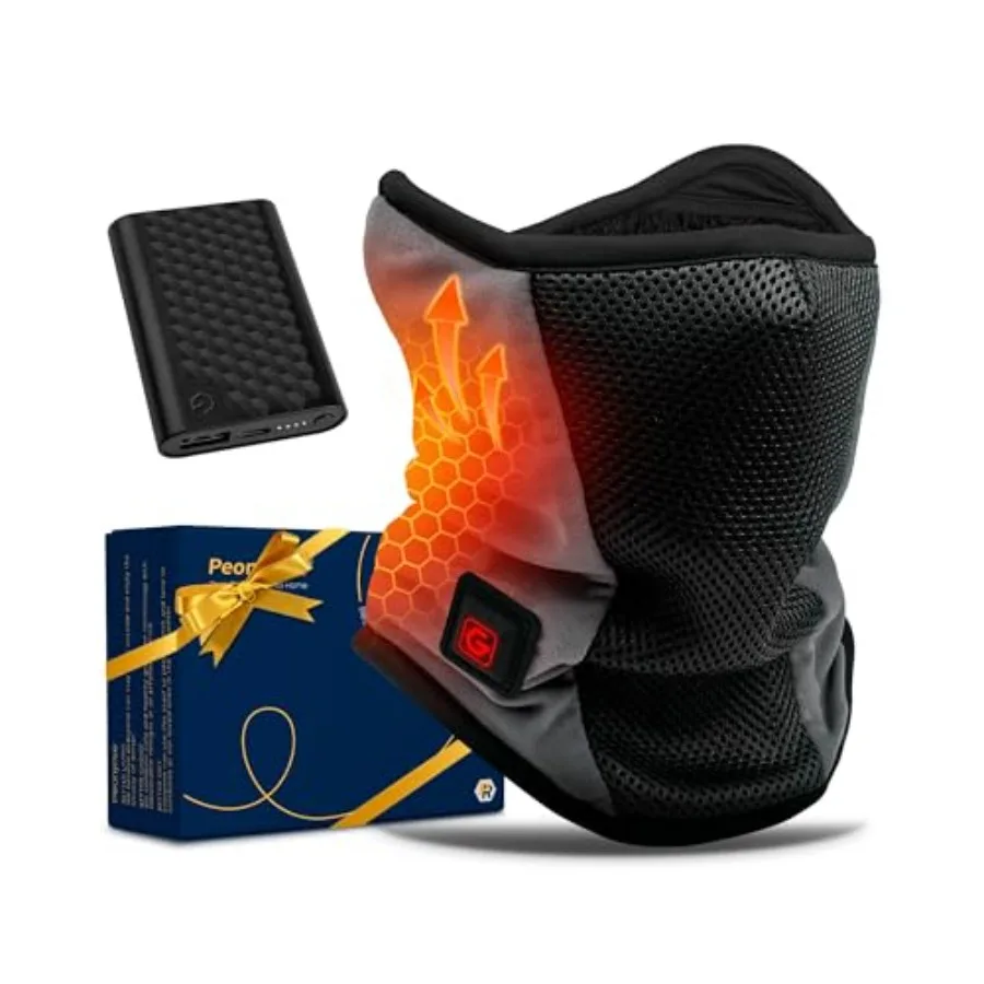 

Graphene Heated Balaclava Neck Gaiter for Men Women Warm Winter Gift Red Thermal Ski Snowboard Motorcycle Accessory