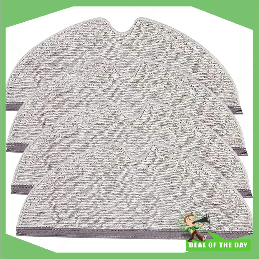 -ABPO حزمة مكونة من 4 فرش بديلة قابلة للغسل للمكنسة الكهربائية Xiaomi Roborock Q7 MAX / Q7 MAX+ Roborock