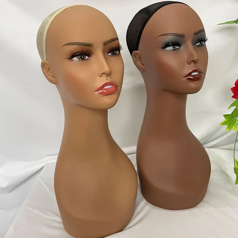 Female Plastic Mannequin Head Model Heads Wig Display Head for Wigs Sunglasses Earrings