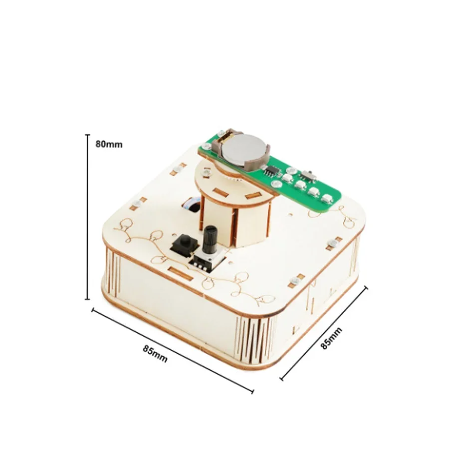Luci colorate rotanti fai-da-te Modello STEM Kit Strumento di esperimento Giocattolo scientifico Educativo scolastico Divertimento Progetto di fisica Fornitura scolastica
