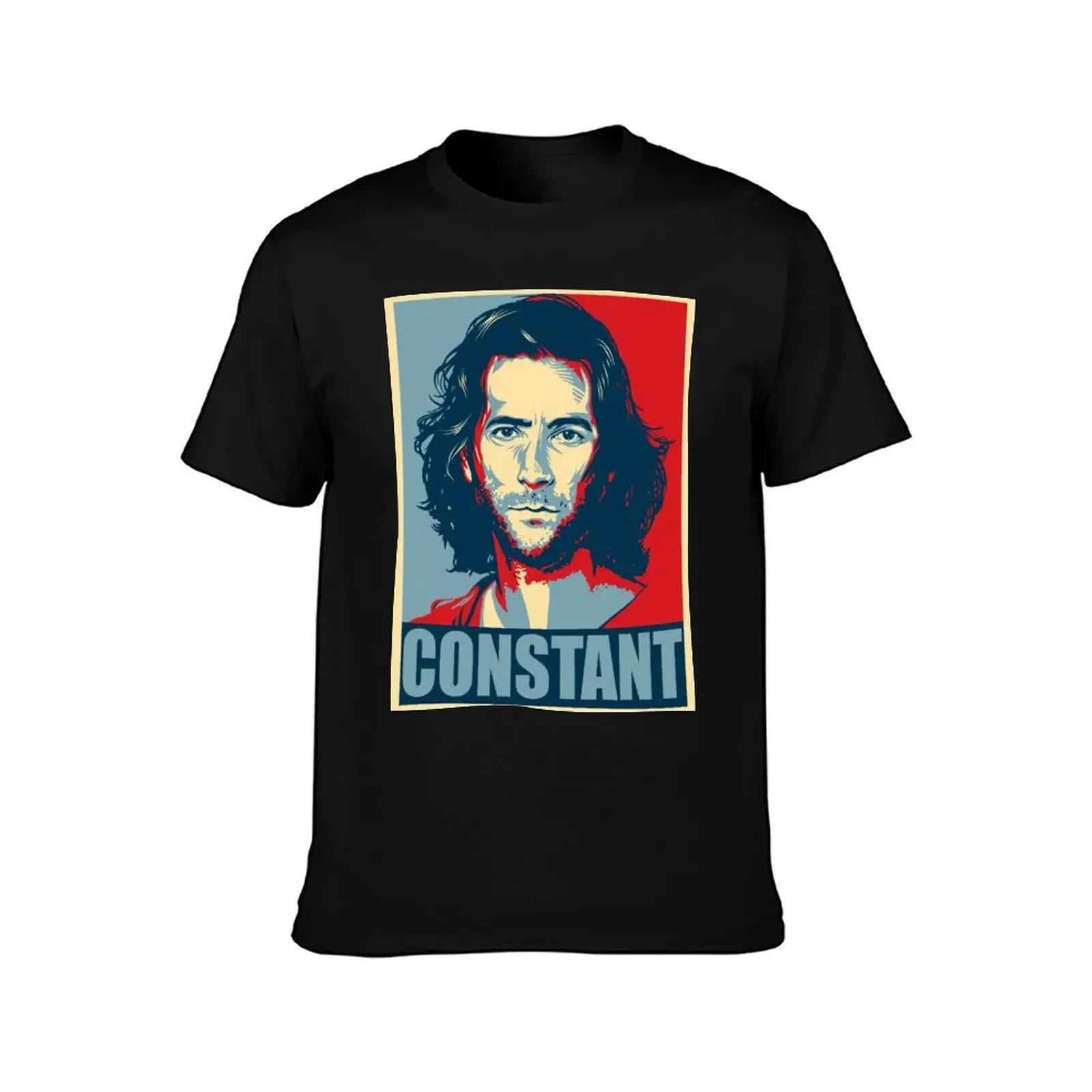 Desmond Hume from Lost - Shepard Fairy Poster Style T-Shirt blacks cotton man t-shirts Men's cotton t-shirt