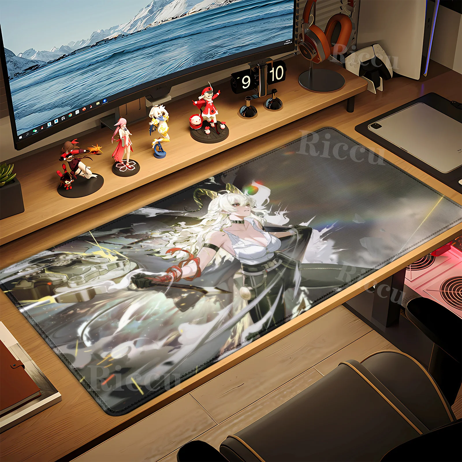 Wuthering Waves Zani Mouse Pad อะนิเมะสาวเซ็กซี่ Kawaii Mousepad PC HD พิมพ์คีย์บอร์ดแล็ปท็อปอุปกรณ์สํานักงานโต๊ะ