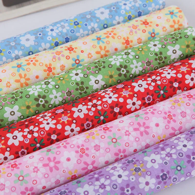 7pcs 50 X 50cm Squares Cotton Craft Fabric Cloths For Diy Bundle Patchwork Quilting Sewing Handmade Scrapbooking Artcraft