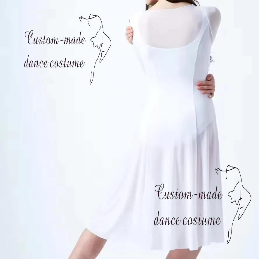 Tailored Full-Sleeve A-Line Dance Costume with Slim Waist