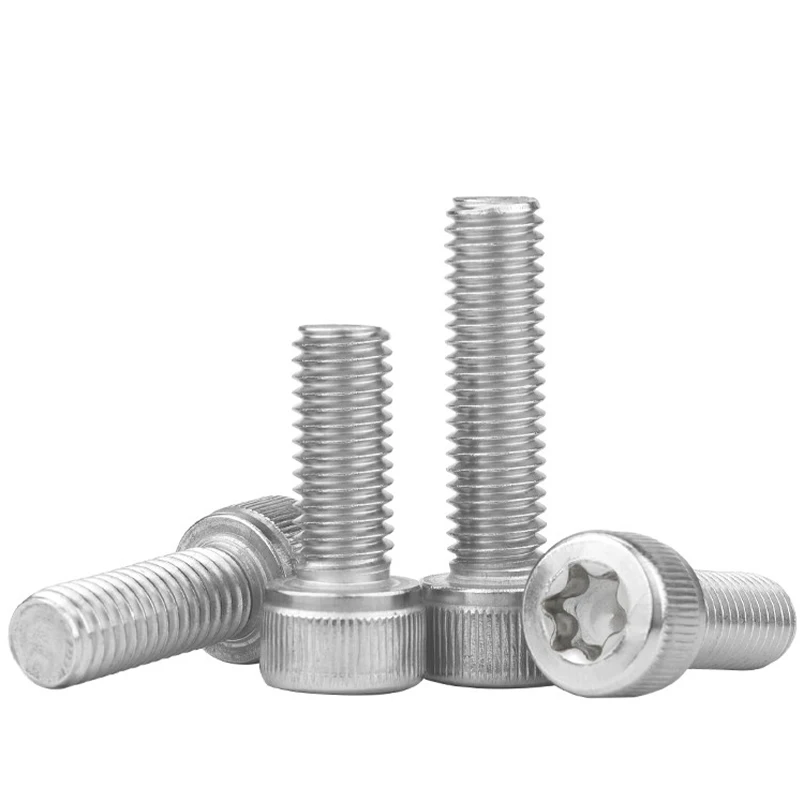 304 Stainless Steel Internal Torx Cylinder Head Screws, Anti-Disassembly Security Socket Cap Bolts M2.5 M3 30/50Pcs Pack