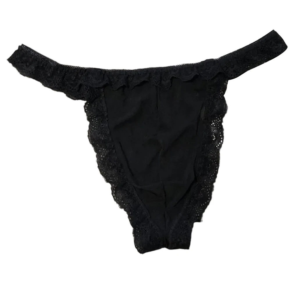 Men Sexy Lace Briefs Underwear Low Waist Thong Style with Mesh Pouch Gstring Underpants Designed for Comfort and Breathability