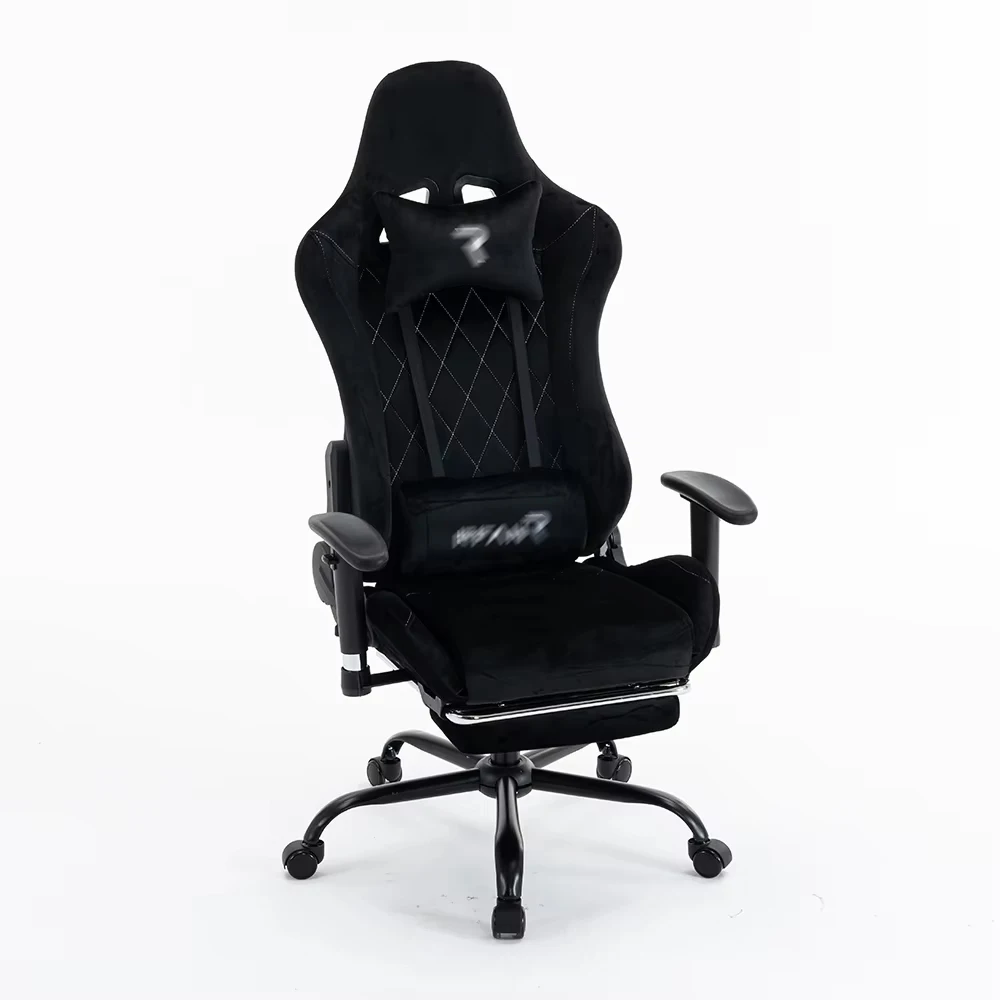 #*Soft Velvet Ergonomic High Back Gaming Chair with High Density Foam, Adjustable Swivel Computer Chair for Home E Sports Office