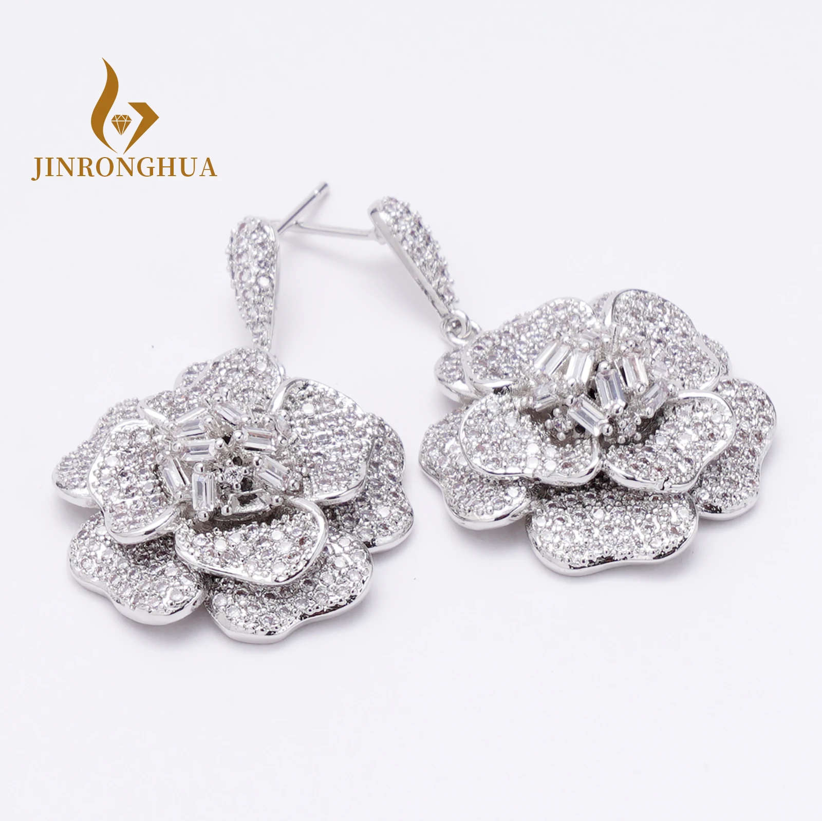 JRH Engagement Jewelry Sets Wedding Bridal Jewelry Sets For Women Gold Plated Fine Fashion Jewellery CZ Party African Dubai Gift