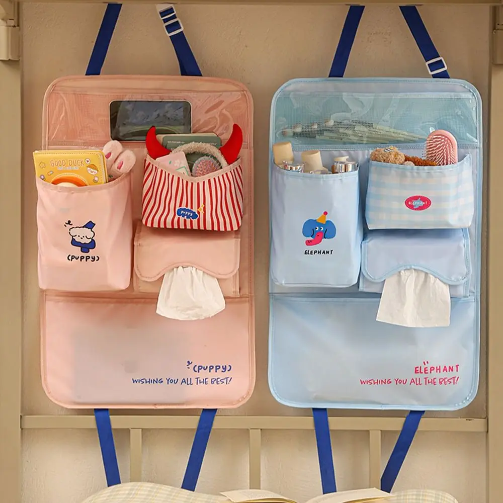 

Multi Pocket Car Seat Storage Bag Cartoon Pattern Foldable Rear Door Hanging Bag 2/3 Layers Easy Installation Seatback Pockets