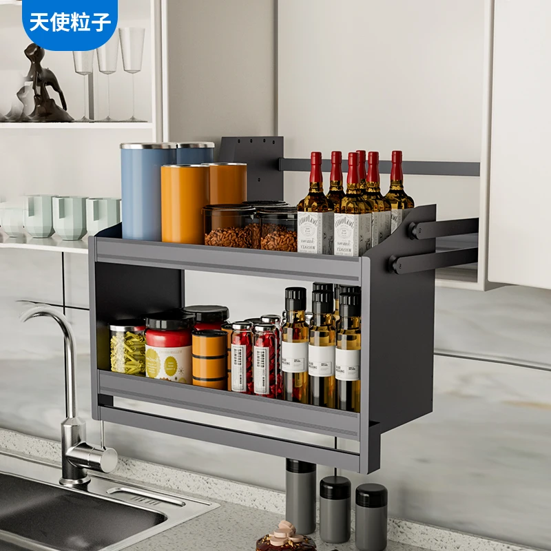 AI  Lifting System Solution  Automatic Lifting Pull Down Cabinets Lift Kitchen Accessories