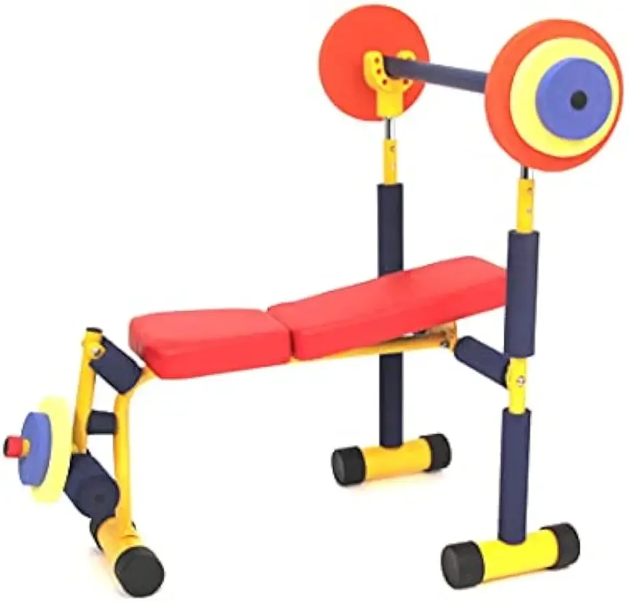 Fun and Fitness Exercise Equipment for Kids - Weight Bench Set,Incline